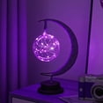 thumbnail image 2 of Moon Desk Lamp, USB Boho Table Lamp, Magic Kids Night Lights for Bedroom Living Room, Crescent Half Moon Night Light, Boho Battery Operated Lamp, Home Decor, Enchanted Lunar Lamp, Gift Ideas, 2 of 6