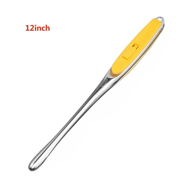 Pinza para alimentos de acero inoxidable 304, multifuncional, para cocina, camping, barbacoa, filetes y pan.