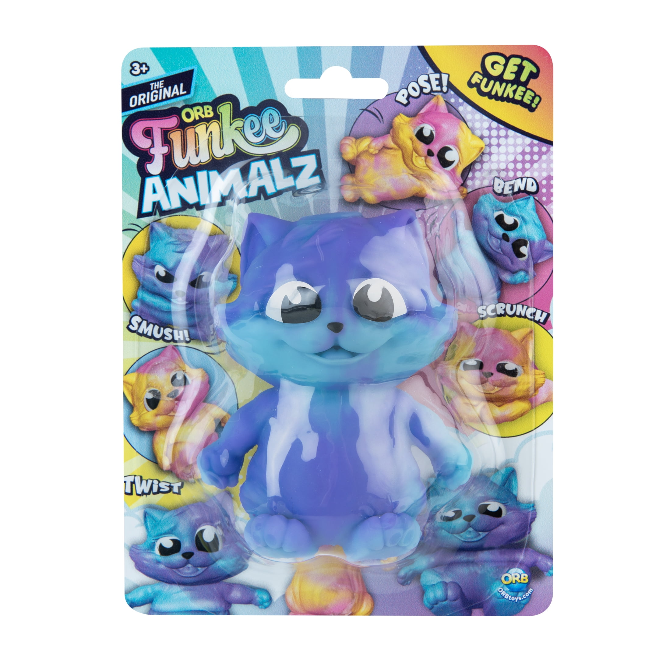 ORB™ Funkee Animalz Mega Fluffy Cat, Novelty Toy, Children Ages 3+