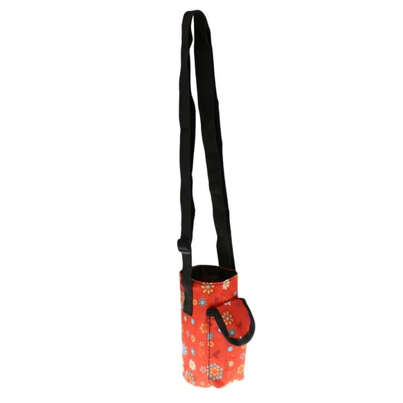 Botel de Agua para Senderismo DYNWAVEMX Correa de Hombro Funda con Aismiento Varios roja