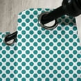 thumbnail image 4 of Ambesonne Teal Grommet Curtain, Design Vibrant, 50" x 63", Teal White, 4 of 6