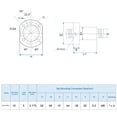 thumbnail image 4 of Uxcell BallScrew SFU1605 (Dia 16mm, 5mm, Length 280mm) with Ball Screw Nut Standard End Machining for BK/BF12 CNC Machine Parts, 4 of 6