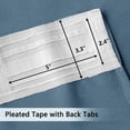 thumbnail image 2 of Back Tab Curtains, 4-Panel Set Rod Pocket & Pinch Pleat Design Light-Filtering & Thermal Insulation Ideal for Living Room, Bedroom & Office Windows, 2 of 7