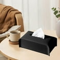 thumbnail image 4 of JLFNYA Leather Tissue Box Cover, Kleenex Box Cover, Rectangular PU Leather Square Tissue Box, Tissue Box Cover Square, Suitable for Vanity Countertop, Night Stands, Bedroom, Livingroom, 4 of 7