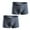 Gray, variant on HUPOM Mens Underwear Boxer Briefs Male Thongs Medium waist Comfort Waist Solid Boxer Briefs Black 2XL