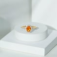thumbnail image 3 of Rosec Jewels Real Fire Opal Oval Engagement Ring with Halo (6X8mm, AAA Grade) - Opal Statement Ring for Women - with Jewelry Box, 14K Yellow Gold, US 13.00, 3 of 9