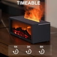 thumbnail image 3 of Fireplace Aroma Essential Oil Diffuser, 150ml Ultrasonic Humidifier, Scent Aroma Diffuser with Remote Control & Timer for Home, Bedroom, Office, Yoga, 3 of 7