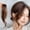 Light Brown, variant on Long Side Air Bangs,False Eight-Character Bangs,Side Bangs Clip In,Clip on Wispy Bangs,Heat Resistant Fiber Hair Bangs Extensions BROWN&BLACK