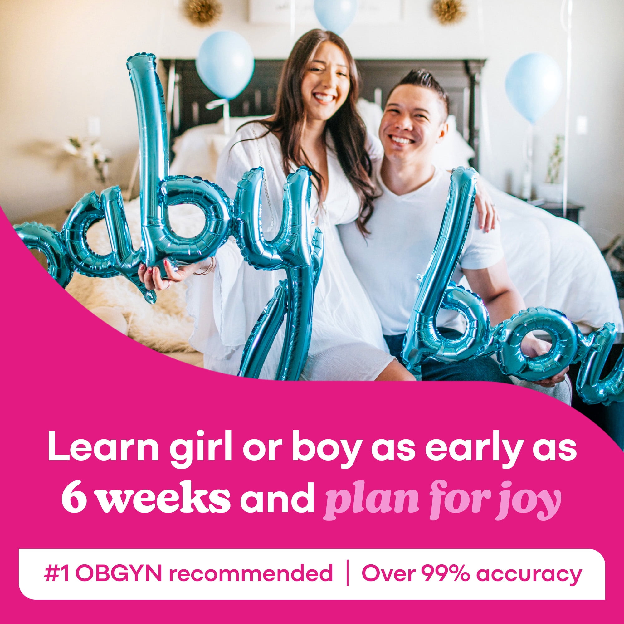 SneakPeek Early Gender Test Kit - Over 99% Accuracy at 6-Weeks - Lab Fee Required, 1 Kit