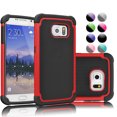 thumbnail image 1 of Galaxy S6 Case, Samsung Galaxy S6 Case, [Black] Rugged Rubber Plastic Impact Defender Slim Hard Case Cover Shell For Samsung Galaxy S6 S VI G9200 GS6 All Carriers, 1 of 4