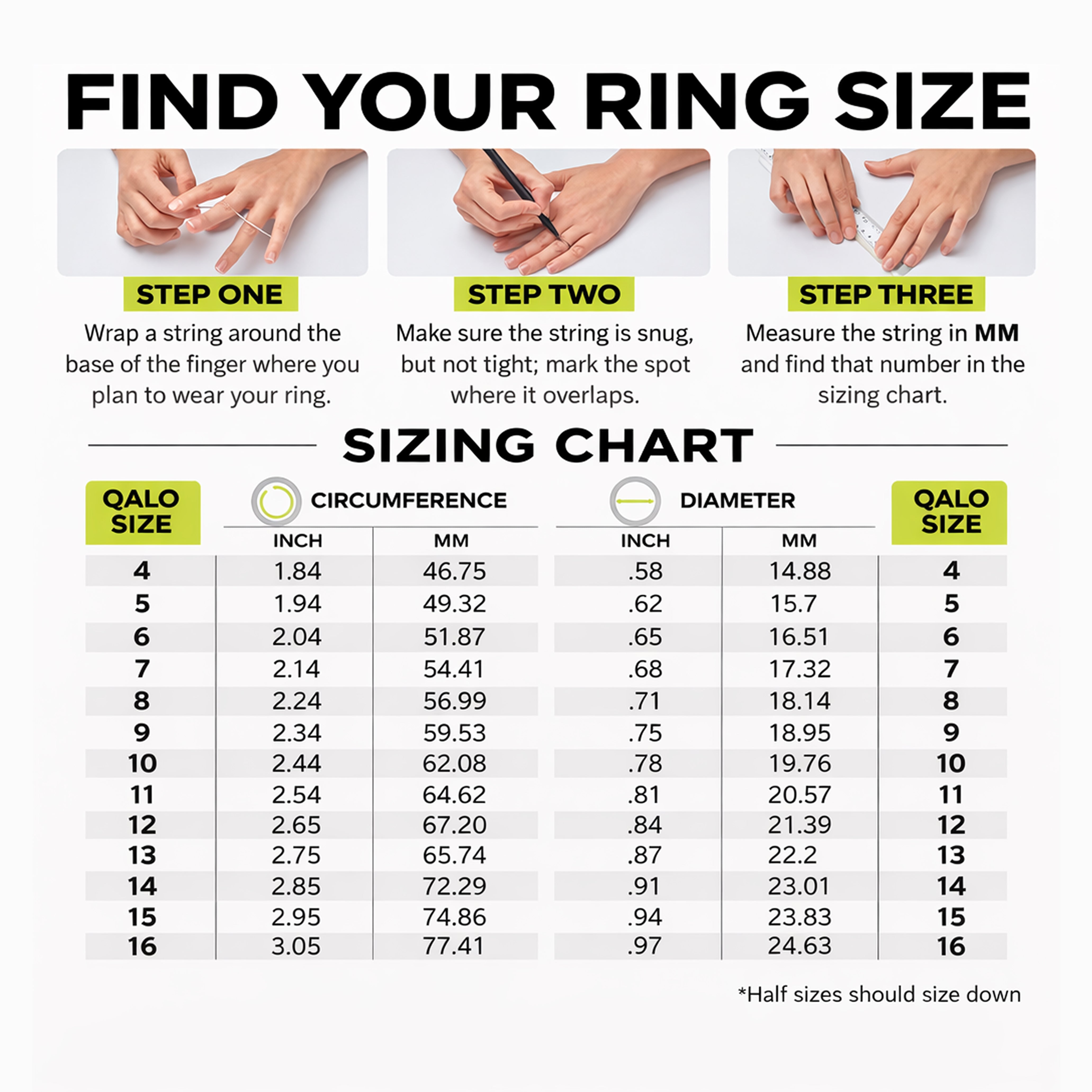 QALO Women's Stackable Silicone Ring, Size 5 photo 6