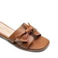 thumbnail image 3 of DREAM PAIRS Women’s Slide Sandals – Knotted Bow H Band Flat Slip-On Summer Slides, 3 of 6