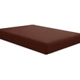 thumbnail image 4 of Fitted Sheet 1 Piece - 400 Thread Count & Breathable Fits Upto 15" Deep Pocket, 100% Egyptian Cotton Extra Long & All Around Elasticized Mattress Covers - Chocolate Solid, Twin Size, 4 of 6