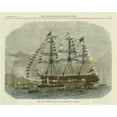 thumbnail image 2 of Vision Studio 18x15 White Modern Wood Framed Museum Art Print Titled - Antique Clipper Ship I, 2 of 4