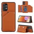 thumbnail image 1 of For Samsung Galaxy A32 4G (EU Version) Skin Feel PU + TPU + PC Back Cover Shockproof Case with Card Slots & Holder & Photo Frame(Brown), 1 of 4