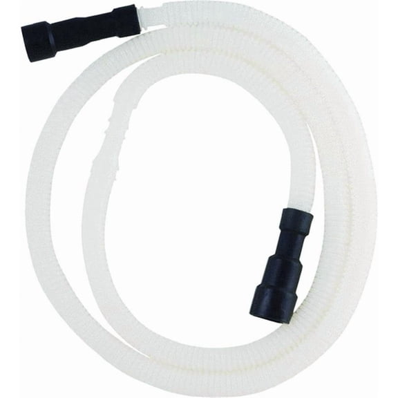 Harvey Dishwasher Discharge Hose - Corrugated Plastic, Fits 5/8, 3/4, 1 In. - 78 In.