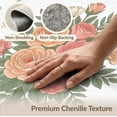 thumbnail image 6 of ODIKA Vintage Roses Flower Girly Bouquet Delicate Romantic Border Scroll for Dining Room, Under Table, Office, Non-Slip Chair-Friendly Floor, 6 of 7