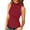 04 Wine Red, variant on Anygrew Womens Tank Top Summer Sleeveless Shirts Sexy High Neck Casual Basic Ribbed Fitted