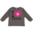 thumbnail image 3 of Inktastic Tennis Player I Love Tennis Girls Long Sleeve Toddler T-Shirt, 3 of 5