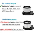 thumbnail image 2 of IX141 Filters Fit for Shark IX141 IX140 IZ140 IX142 IZ140C IZ142 UZ145 IZ141C IX141H WZ140 Stick Vacuum, Replace Part 616FJ140 & 617FJ140, 2 Pack HEPA Filter 4 Pack Foam & Felt Filter Kit, 2 of 17