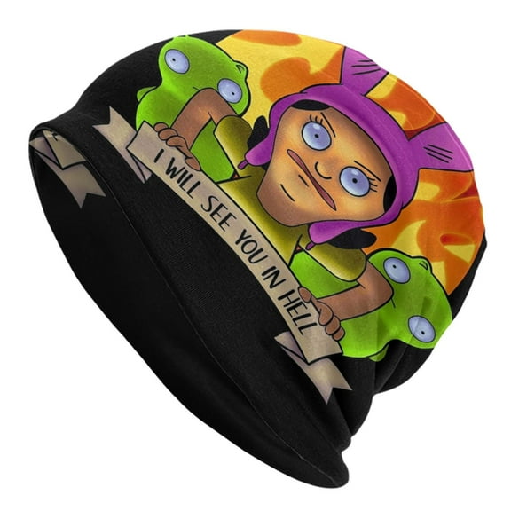 Bob's Burgers Louise Beanie Hat Cap 3D Print Soft Slouchy Beanies Hat