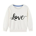 thumbnail image 5 of QIPOPIQ Chandails en Molleton Filles Manches Longues Chandail Col Rond Hauts Chemises Taille 3-14 Ans Vêtements Enfants Liquidation, 5 of 5