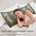 thumbnail image 5 of Vintage Cranes Body Pillow Covers 20"x60", Country Retro Chic Glass Flower Textured Soft Brushed Microfiber Breathable Throw Pillow Covers, Pillowcase with Zipper for Couch Sofa Bedroom Living Room, 5 of 9