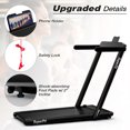 thumbnail image 3 of Gymax Motorized Treadmill Folding Under Desk Electric Treadmill W/APP Black, 3 of 10