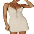 thumbnail image 1 of Women Spaghetti Strap Bodycon Sling Dress Slim Fit Sleeveless Backless Mini Dresses, 1 of 6