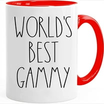 World's Best Gammy Mug | Gammy Rae Dunn Style Coffee Cup | Rae Dunn Inspired | The Best Gammy Ever Coffee Mug | Gammy Birthday Mug For Gammy Coffee Mug Tea Cup 11oz (11Oz, Accent Mug)
