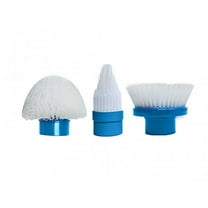 Hurricane - Spin Scrubber Replacement Heads Set of 3 (Flat Dome Corner) Brush Plastic - White