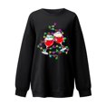 thumbnail image 2 of Gibobby Sudadera de Navidad para mujer Tops para mujer, de tamaño, sudadera de manga larga, suéter con capucha, blusa de otoño para chicas adolescentes(Negro,XG), 2 of 5