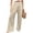 Beige #033, variant on Womens Baggy Barrel Pants Casual Polka Dot Wide Leg Palazzo Pants | High Elastic Waist, Loose Fit, Trendy Printed Pants, Side Pockets, Streetwear, Going Out, Trousers with Pockets, 2XL