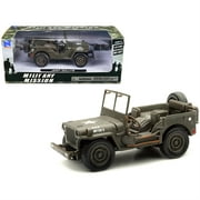 New Ray Jeep Willys U.S.A. Army Green 1/32 Diecast Model Car by New Ray