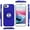 Blue, variant on For Apple iPhone SE 3 (2022) SE/8/7 Case, Metal Matte Hybrid with Invisible Rotational Ring Stand, Car Mount Friendly, Military Grade Slim Fit Sturdy Phone Cover (Blue)