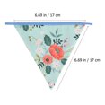 thumbnail image 2 of unbranded 1 Guirnalda Retro Floral Multi Color De Tela De Para Festiva Y Bodas, 2 of 8