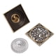 thumbnail image 3 of Solución desodorante antigua y elegante para pisos de cocina, baño, garaje, sótano y balcón Desagüe de ducha cuadrado europeo, 3 of 8
