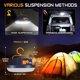 thumbnail image 5 of Camping portátil, luz de tienda recargable USB de 4800 Mah con base magnética, lámpara LED resistente al agua IP65 4 modos de iluminación para acampar senderismo, 5 of 5