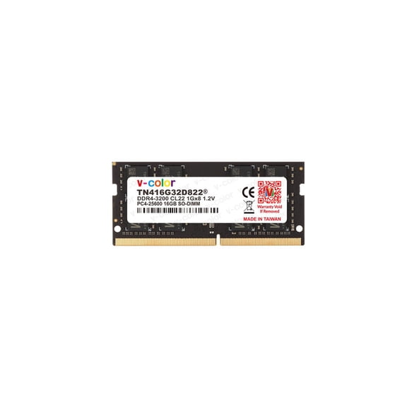 V-COLOR 16GB (1x16GB) 3200MHz DDR4 SO-DIMM for Laptop Notebook Memory 1.2V CL22 260-Pin (TN416G32D822)