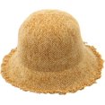 thumbnail image 4 of CoCopeaunts Winter Bucket Hat Women Tassel Raw Edge Fisherman Hat Simple Solid Color Foldable Basin Hat Casual Sunshade Hat, 4 of 8