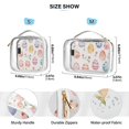 thumbnail image 4 of Easter Eggs Flowers Clear Cosmetic Bags with Handles PVC Toiletry Bags Zipper Waterproof Portable for Traveling 2 Pcs, 4 of 7