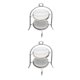 thumbnail image 3 of Vogacara Estante de refrigeración 1: 12 Escala Simulación Muebles Accesorios Juguete Soportes para pasteles Decoración para el hogar Suministros para blanco 2piezas Vogacara CBP216810, 3 of 6
