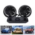 thumbnail image 3 of Dual Head Car Fan, Portable Dual Head Car Fan 12V  for Dashboard, 3 of 7