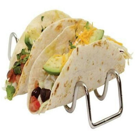 

2pk Tablecraft TRW34 Stainless Steel Taco Holder Silver