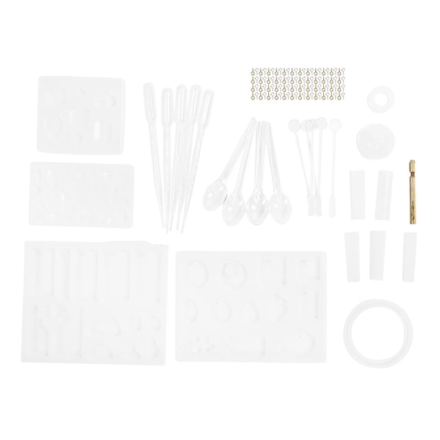 Crystal Epoxy Mold Claw Nails Silicone Mould Set Casting DIY Dice Mold Craft Tool