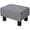 Linen Gray, variant on HOMCOM Ottoman Foot Rest, Small Foot Stool with Linen Fabric Upholstery, Blue