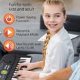 thumbnail image 5 of PYLE Teclado digital para niños, teclado de piano portátil de 61 teclas, teclado de aprendizaje para principiantes con almohadilla de batería, grabación, micrófono, soporte para partituras, altavoz in, 5 of 5
