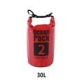 thumbnail image 2 of Bolsas impermeables Yuarrent mochila multifuncional para exteriores equipo de un hombro bolsa plegable para Kayak Rafting pesca Camping Deportes acuáticos Rojo 30L Hombros, 2 of 6