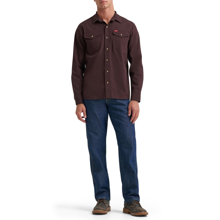Wrangler Men's Long Sleeve Heritage Solid Shirt photo 2