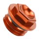 thumbnail image 4 of Tapa de llenado de aceite, cubierta de tapón de tornillo, aluminio CNC, apto para Husqvarna TC 85/TE 125-300/FE 250-501, color naranja, 4 of 9